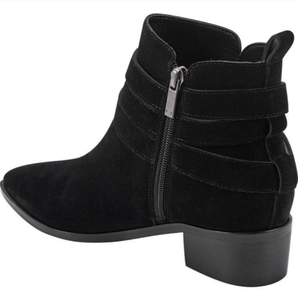 NWT Marc Fisher Ltd. 'Yandi' Pointy Toe Western Suede Booties in Black - Picture 9 of 9